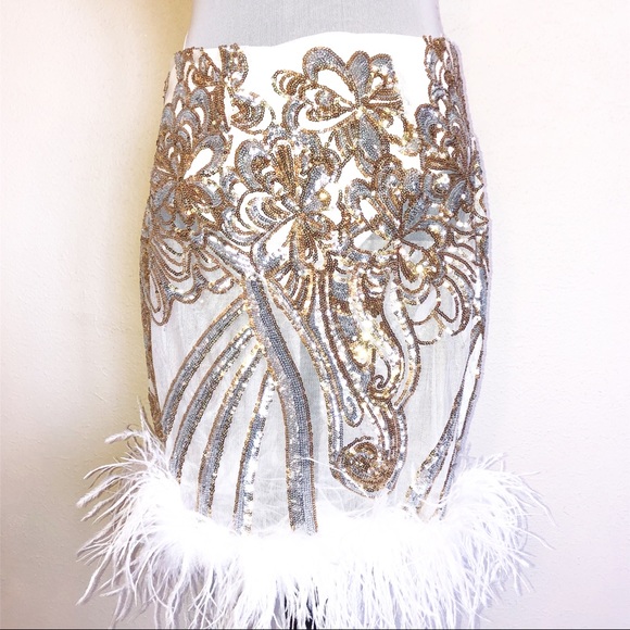 Handmade Sequin Skirt/Bodysuit | Large - Picture 3 of 5